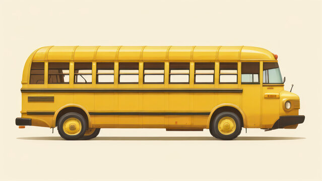 school bus yellow or school bus isolated 