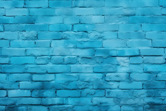 The blue brick wall makes a nice background for a photo