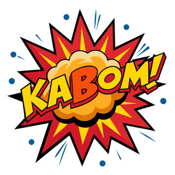 Comic Kaboom Splash Vector Illustration