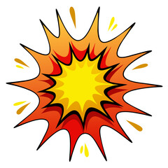 Comic Splat Splash Vector Illustration