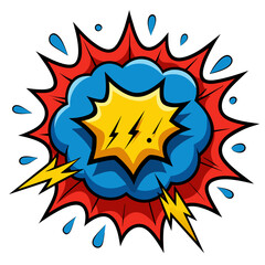Comic Whack Spack Splash Vector Illustration