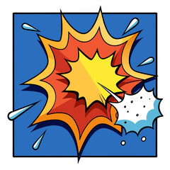 Comic Whack Spack Splash Vector Illustration