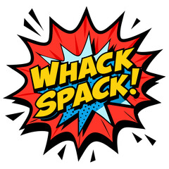 Comic Whack Spack Splash Vector Illustration