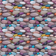 Fototapeta na wymiar background of colorful stones