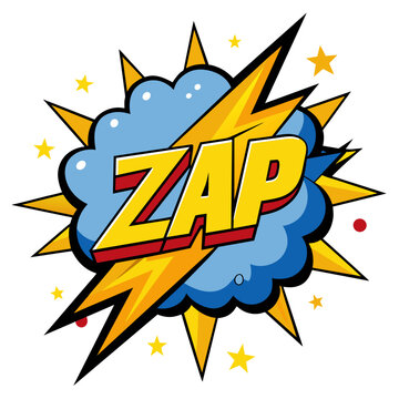 Comic ZAP Splash Vector Illustration
