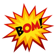 Comic Boom Splash Vector Illustration