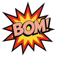 Comic Boom Splash Vector Illustration