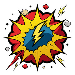 Comic Crunch Splash Vector Illustration