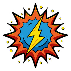 Comic Crunch Splash Vector Illustration