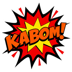 Comic Kaboom Splash Vector Illustration