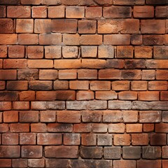 The brown brick wall makes a nice background for a photo