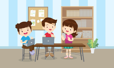 kids on online learning education courses 3