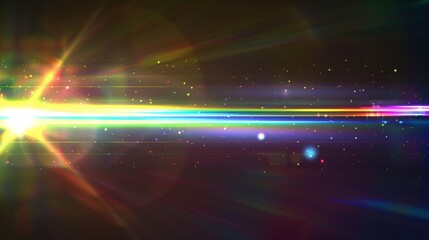Fototapeta na wymiar Abstract blurred iridescent light backdrop with prism effect on transparent background. Hologram reflections, crystal flare shadow overlays. Modern illustration of abstract blurred iridescent light