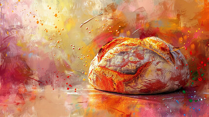 Artisanal cheese closeup texture exploration gourmet selection Stylish in the style of vibrant dot Digital art