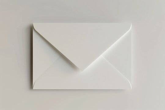 a white envelope with a pointed tip