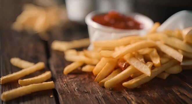 Delicious Belgian fries.
