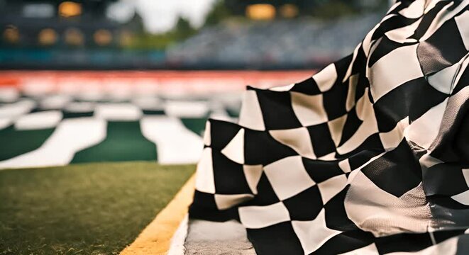 Racing flag in a car race.