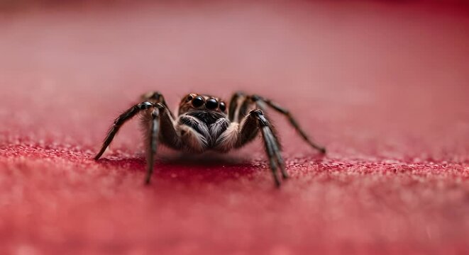 Close up of a spider.
