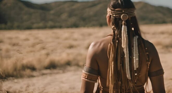 Native American Indian man.
