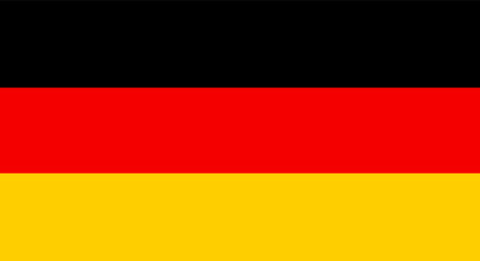 Germany country red yellow black national flag icon design concept.German government berlin insignia patriotism nation sign flag banner emblem symbol vector illustration background - obrazy, fototapety, plakaty