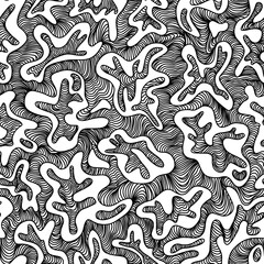 Pattern 33, seamless black roots pattern PNG