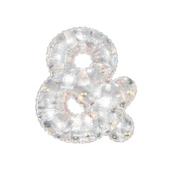 3D inflated balloon And Symbol/sign with rainbow glass and sun smiley childrens pattern