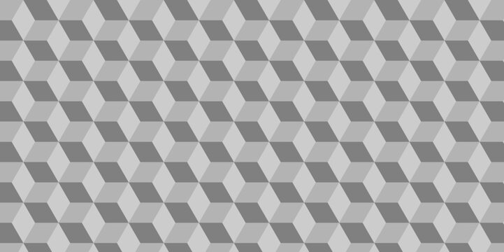 Modern white and gray grid wallpaper backdrop from cube or grid wallpaper diagonal pattern texture background. Geometric seamless pattern cube. Cubes mosaic shape vector design.