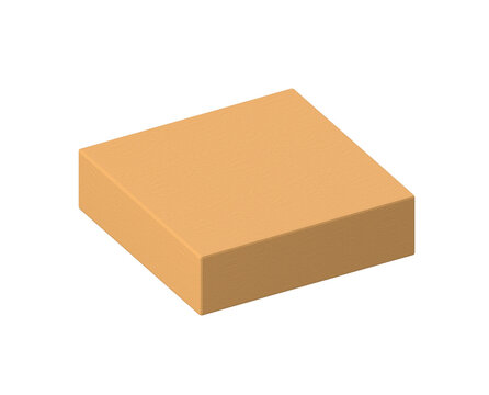 brown paper cardboard box packaging mockup