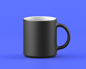 Black mug. Coffe mug mockup