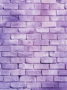 The lilac brick wall makes a nice background for a photo, in the style of free brushwork