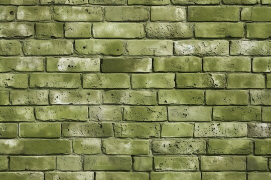 The khaki brick wall makes a nice background for a photo, in the style of free brushwork