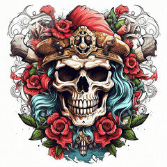 Skull Pirate Head