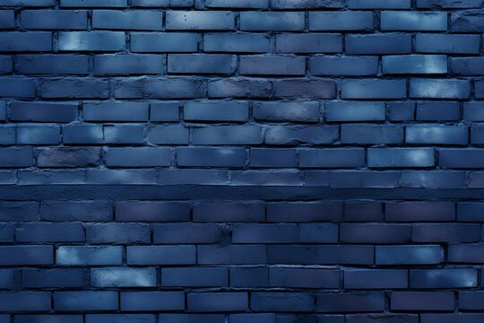 The navy blue brick wall makes a nice background for a photo, in the style of free brushwork