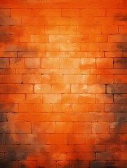 The orange brick wall makes a nice background for a photo, in the style of free brushwork