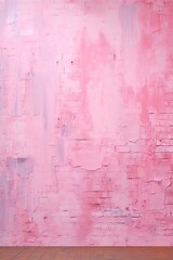The pink brick wall makes a nice background for a photo, in the style of free brushwork