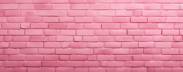 The pink brick wall makes a nice background for a photo, in the style of free brushwork