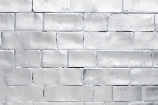 The silver brick wall makes a nice background for a photo, in the style of free brushwork