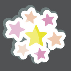 Sticker Stars Around. related to Stars symbol. simple design editable. simple illustration. simple vector icons