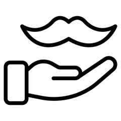 mustache line 