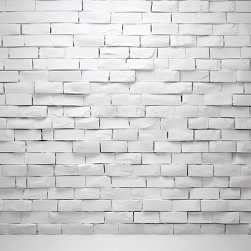 The white brick wall makes a nice background for a photo, in the style of free brushwork