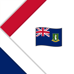 British Virgin Islands Flag Abstract Background Design Template. British Virgin Islands Independence Day Banner Social Media Post. Illustration