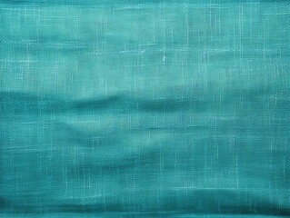 Turquoise raw burlap cloth for photo background, in the style of realistic textures