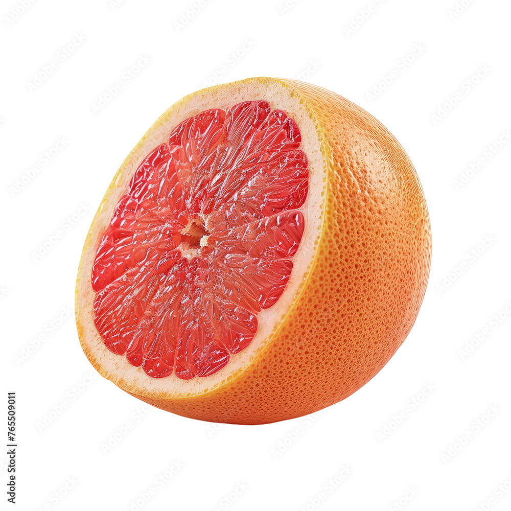 Poster Grapefruit isolated on transparent background