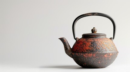 japanese teapot on a wooden table