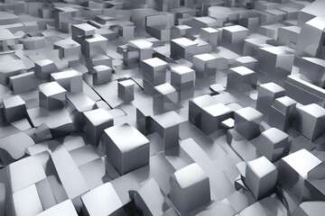 abstract 3d cubes