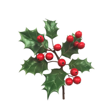 recommend clip art: Holly berries isolated on transparent background