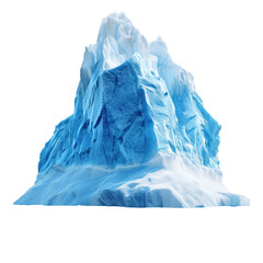 Iceberg isolated on transparent background