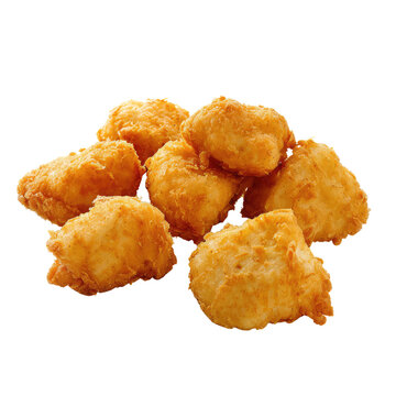 Nuggets isolated on transparent background