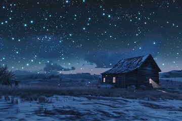 starry heaven in night background .
