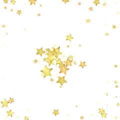 Magic stars vector overlay.  Gold stars scattered